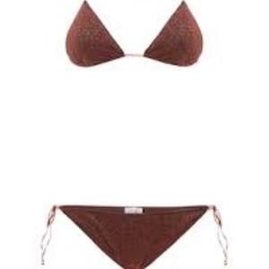 Oseree Lumiere Lurex Triangle Bikini Set